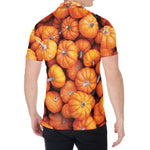 Pumpkin Print Men's Shirt