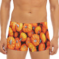 Pumpkin Print Men's Short Boxer Briefs