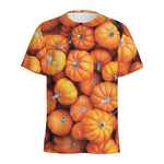 Pumpkin Print Men's Sports T-Shirt