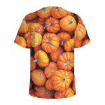 Pumpkin Print Men's Sports T-Shirt