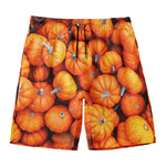 Pumpkin Print Men's Swim Trunks