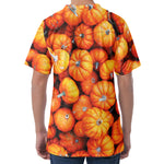 Pumpkin Print Men's Velvet T-Shirt