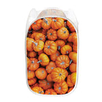 Pumpkin Print Mesh Laundry Hamper