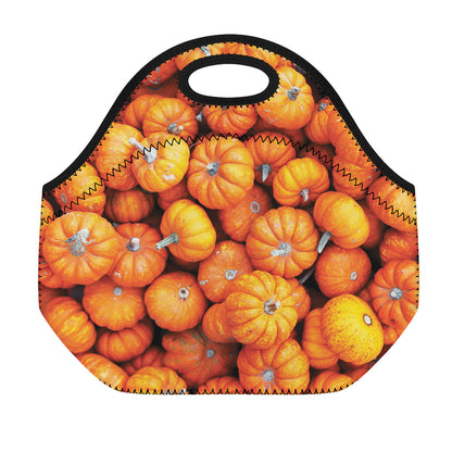 Pumpkin Print Neoprene Lunch Bag