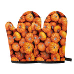 Pumpkin Print Oven Mitts