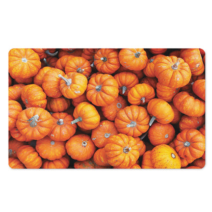 Pumpkin Print Polyester Doormat