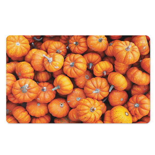 Pumpkin Print Polyester Doormat