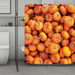 Pumpkin Print Polyester Shower Curtain