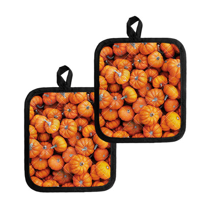 Pumpkin Print Pot Holders