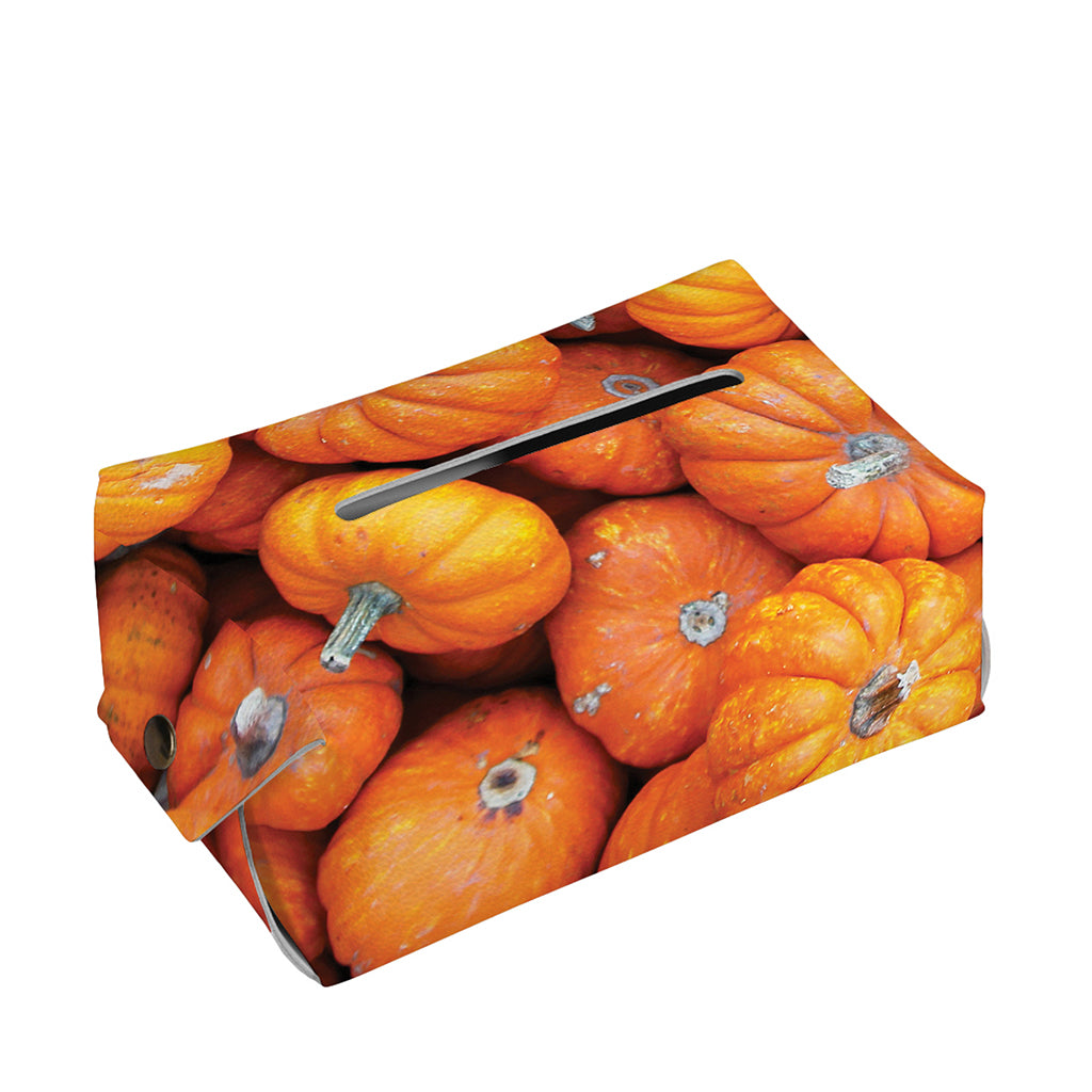 Pumpkin Print Rectangle Tissue Box Cover