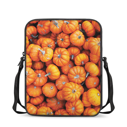 Pumpkin Print Rectangular Crossbody Bag