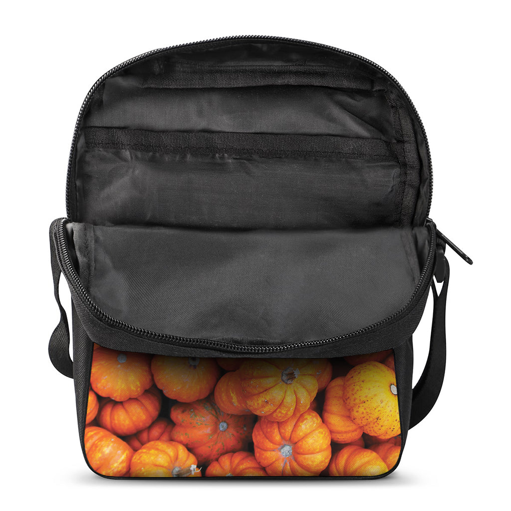 Pumpkin Print Rectangular Crossbody Bag