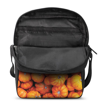 Pumpkin Print Rectangular Crossbody Bag