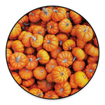 Pumpkin Print Round Floor Mat