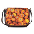 Pumpkin Print Saddle Bag