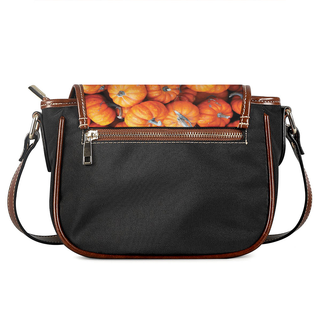 Pumpkin Print Saddle Bag