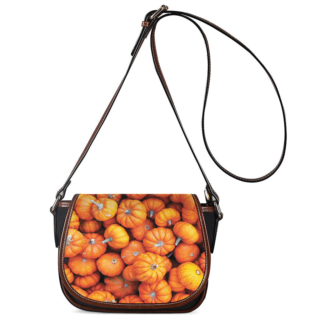 Pumpkin Print Saddle Bag