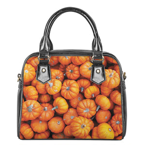 Pumpkin Print Shoulder Handbag