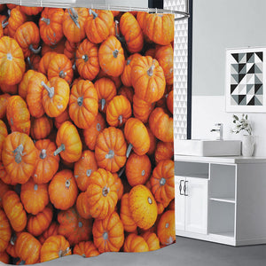 Pumpkin Print Shower Curtain