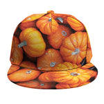 Pumpkin Print Snapback Cap