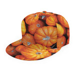 Pumpkin Print Snapback Cap