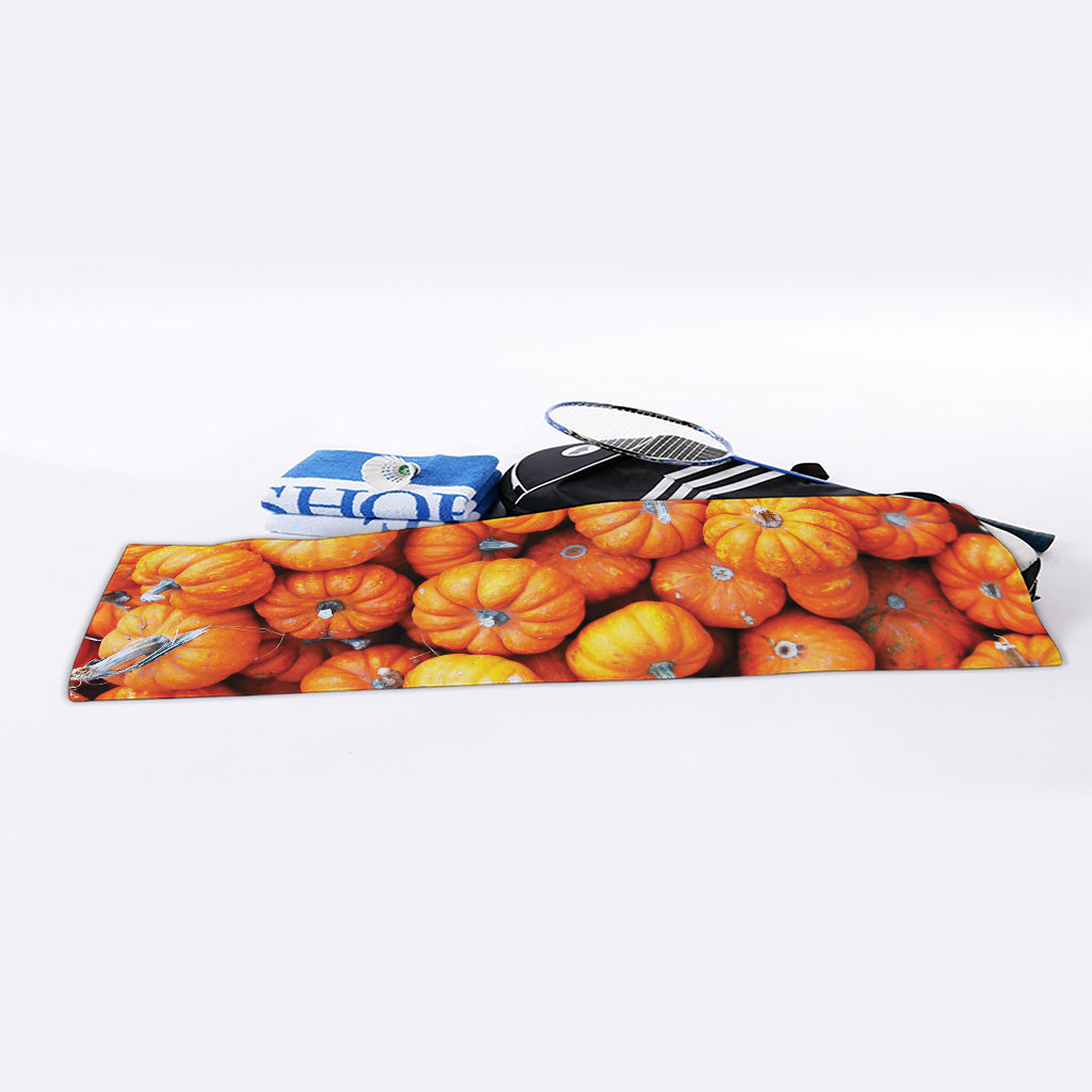Pumpkin Print Sports Towel