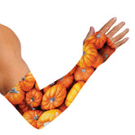 Pumpkin Print Sun Protection Arm Sleeves