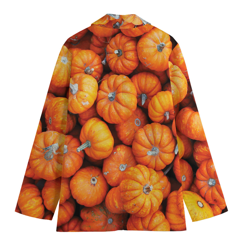 Pumpkin Print Women's Cotton Blazer
