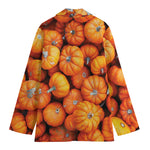 Pumpkin Print Women's Cotton Blazer
