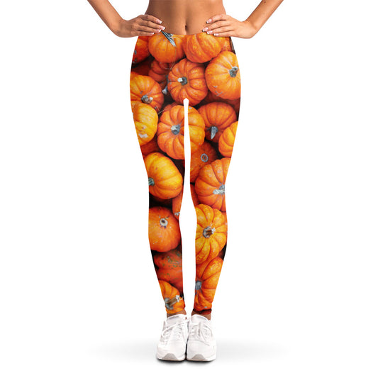 Pumpkin Print Women's Leggings