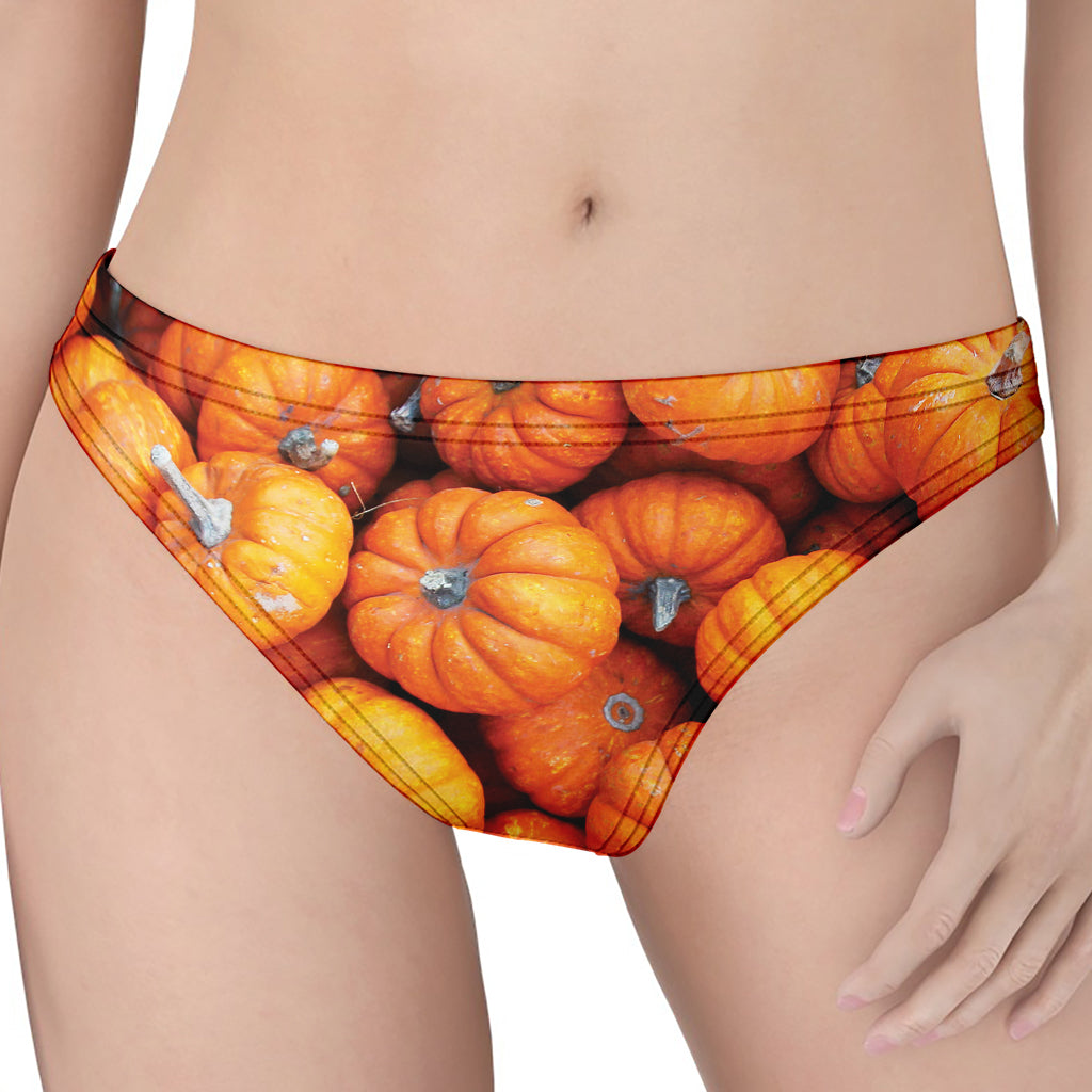 Pumpkin Print Women's Thong