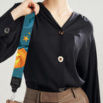 Pumpkin With Witch Hat Pattern Print Bag Strap