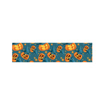 Pumpkin With Witch Hat Pattern Print Bed Runner