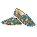Pumpkin With Witch Hat Pattern Print Casual Shoes