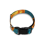 Pumpkin With Witch Hat Pattern Print Dog Collar