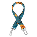 Pumpkin With Witch Hat Pattern Print Dog Seat Belt