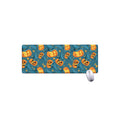 Pumpkin With Witch Hat Pattern Print Extended Mouse Pad