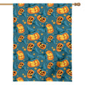 Pumpkin With Witch Hat Pattern Print House Flag