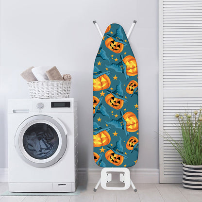 Pumpkin With Witch Hat Pattern Print Ironing Board Cover