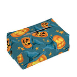 Pumpkin With Witch Hat Pattern Print Rectangle Tissue Box Cover