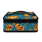 Pumpkin With Witch Hat Pattern Print Small Lunch Bag