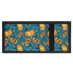 Pumpkin With Witch Hat Pattern Print Trifold Wallet