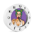 Punk Girl And Lollipop Print Alarm Clock
