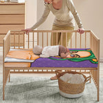 Punk Girl And Lollipop Print Baby Crib Sheet