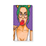 Punk Girl And Lollipop Print Baby Crib Sheet