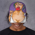 Punk Girl And Lollipop Print Baseball Cap