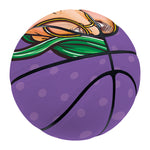 Punk Girl And Lollipop Print Basketball