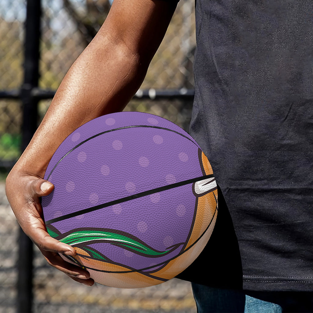Punk Girl And Lollipop Print Basketball
