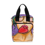 Punk Girl And Lollipop Print Bible Tote Bag