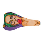 Punk Girl And Lollipop Print Bicycle Seat Cover